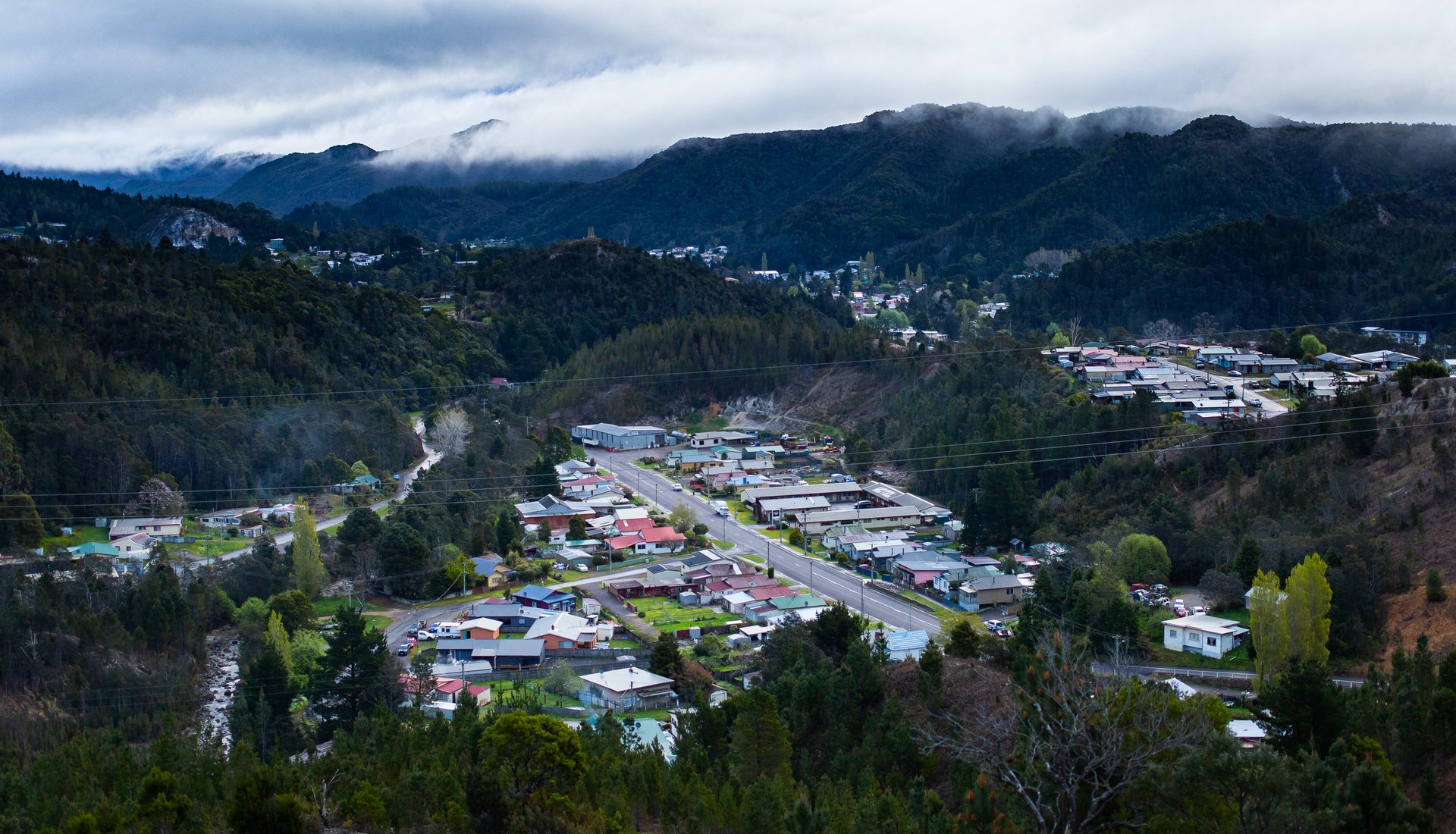 Queenstown as seen from the 99 bends