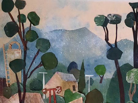 A photo of visual artwork made by Grace Garton from the 2022 West Coast Artist Commission.