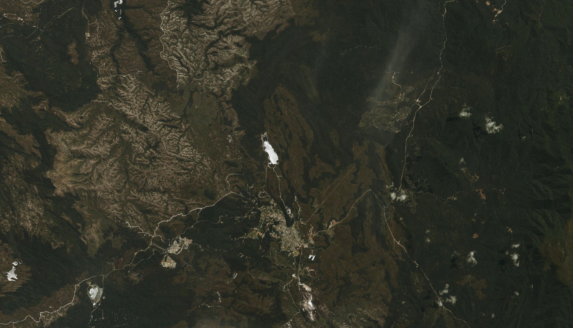 Satellite image of Zeehan