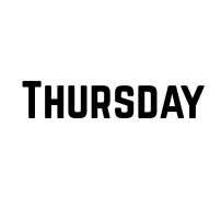 Thursday TEXT