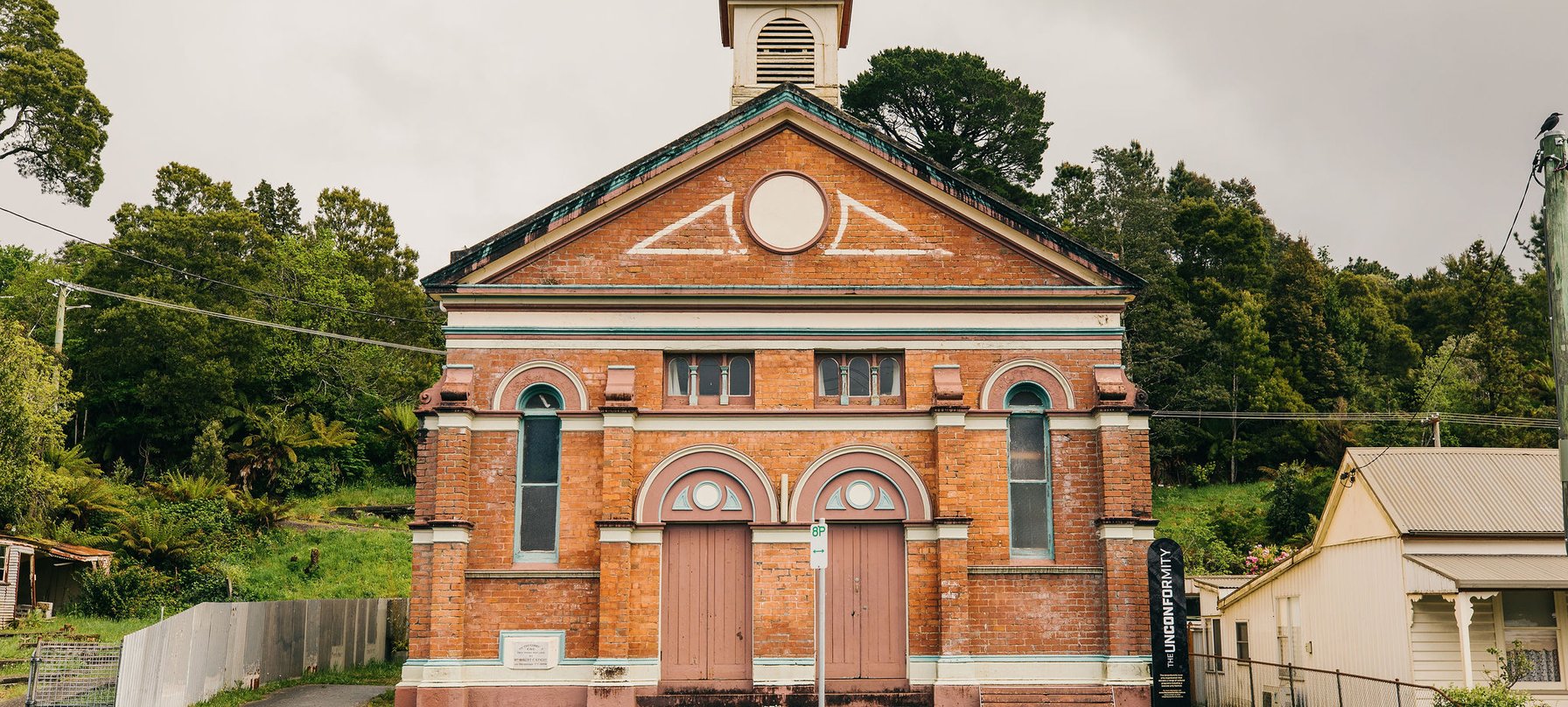 A photo of the outside of Unconformity Hall, credit Jesse Hunniford.